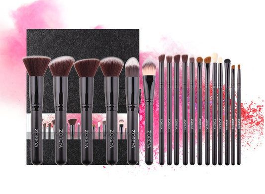 18pcs hand made makeup brush set