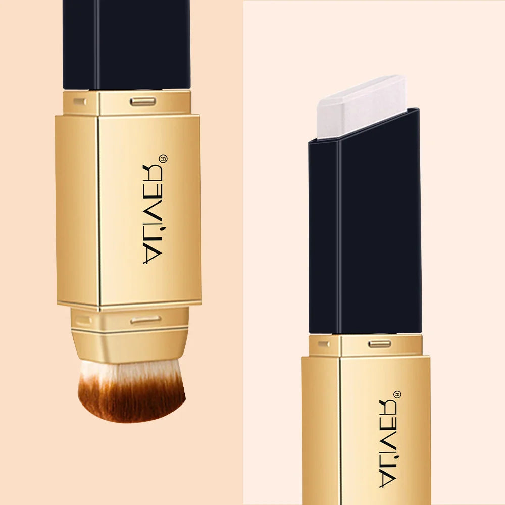 2-in-1 Ivory Foundation – Built-In Brush Concealer Makeup