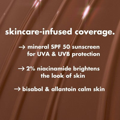e.l.f. Halo Glow Skin Tint Light Coverage Foundation Mineral SPF 50 4 Light Neutral 1 fl oz - Imperfect Box