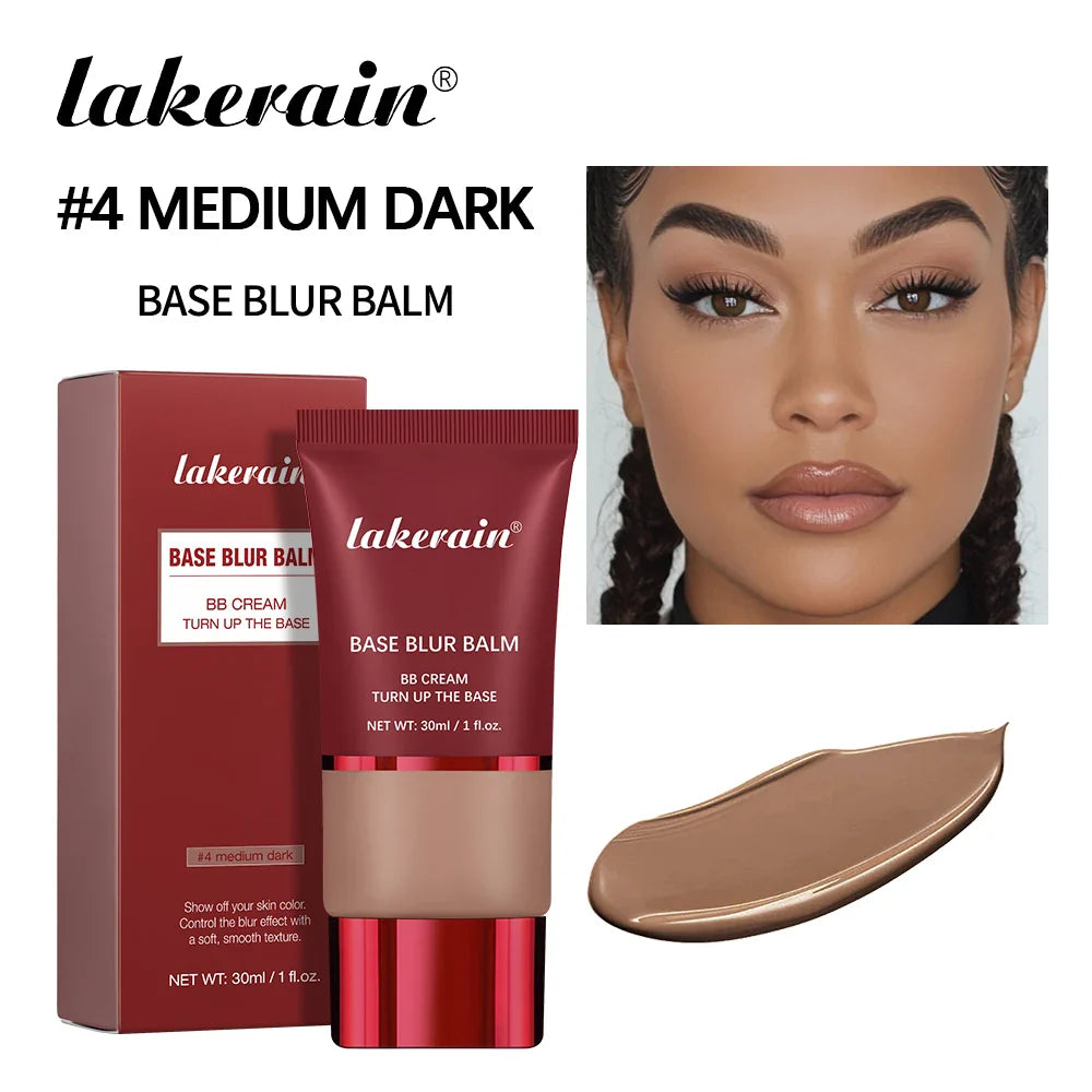 Matte Foundation Base Blur Soft Focus Matte Full Coverage Natural Fit Face Makeup Lightweight Long-Lasting Concealer BB Cream