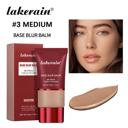 Matte Foundation Base Blur Soft Focus Matte Full Coverage Natural Fit Face Makeup Lightweight Long-Lasting Concealer BB Cream