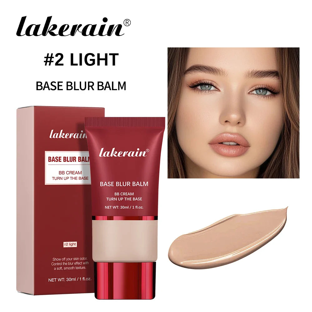 Matte Foundation Base Blur Soft Focus Matte Full Coverage Natural Fit Face Makeup Lightweight Long-Lasting Concealer BB Cream