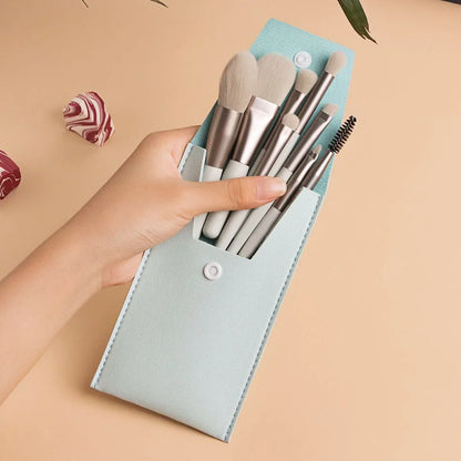 Portable 8Pcs Makeup Brush Set Soft Makeup Concealer Brush Blush Loose Powder Brush Eye Shadow Foundation Brush Beauty Tools